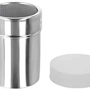 metaltex Saupoudreuse sucre/cacao, inox, argent