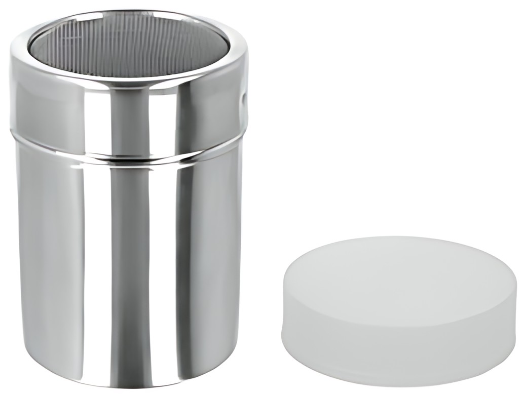 metaltex Saupoudreuse sucre/cacao, inox, argent