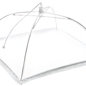 metaltex Cloche alimentaire, carré, 350 mm, blanc