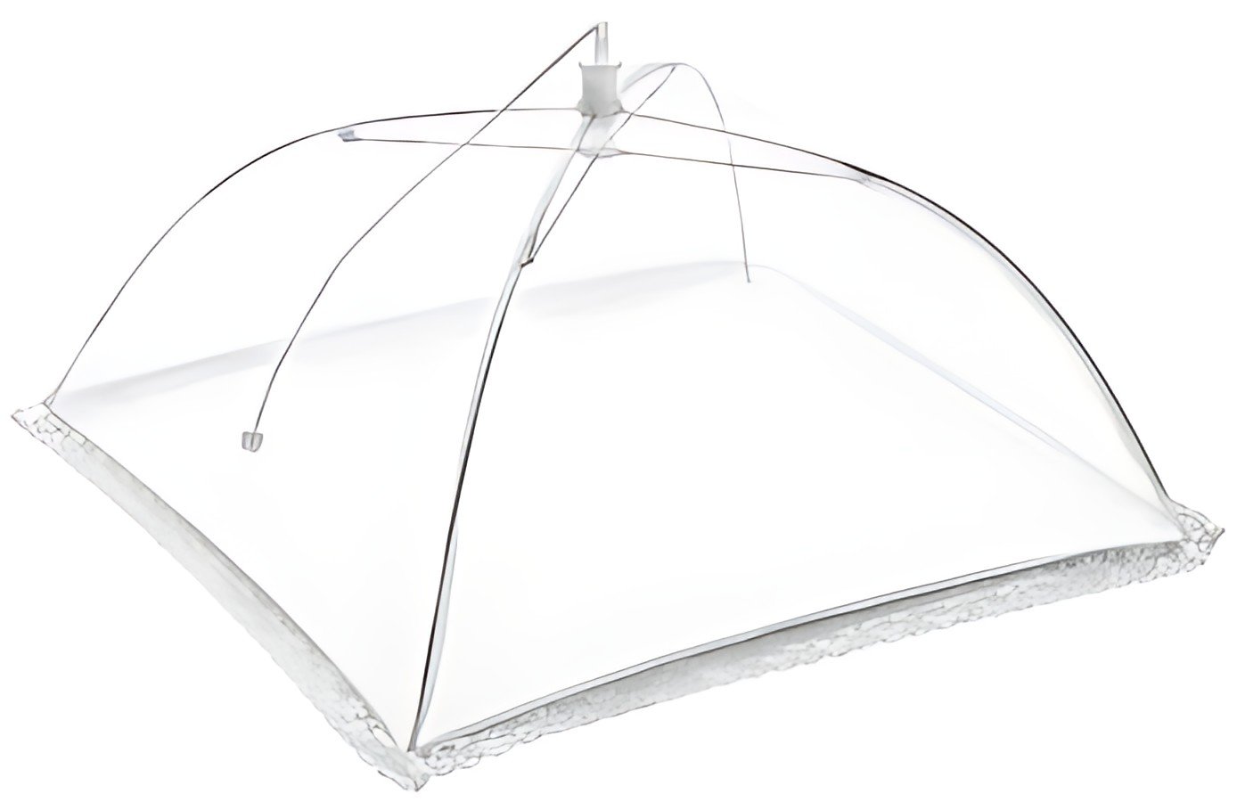 metaltex Cloche alimentaire, carré, 350 mm, blanc