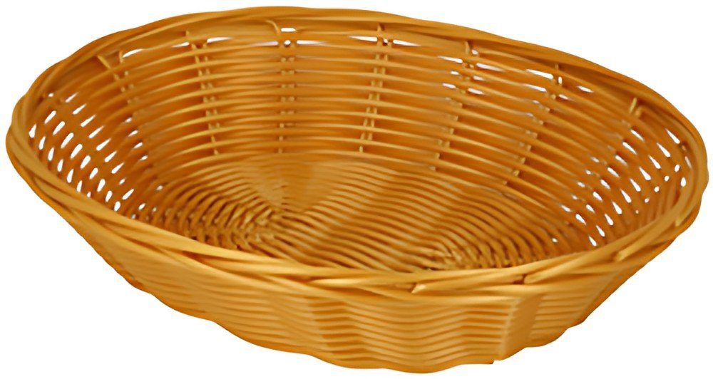 metaltex Corbeille à pain, ovale, plastique, beige