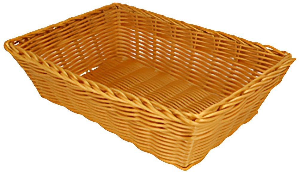 metaltex Corbeille à pain, rectangulaire, plastique, beige