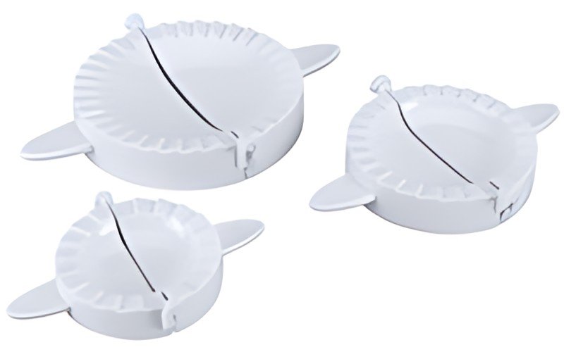 metaltex Presse à raviolis, set de 3, blanc