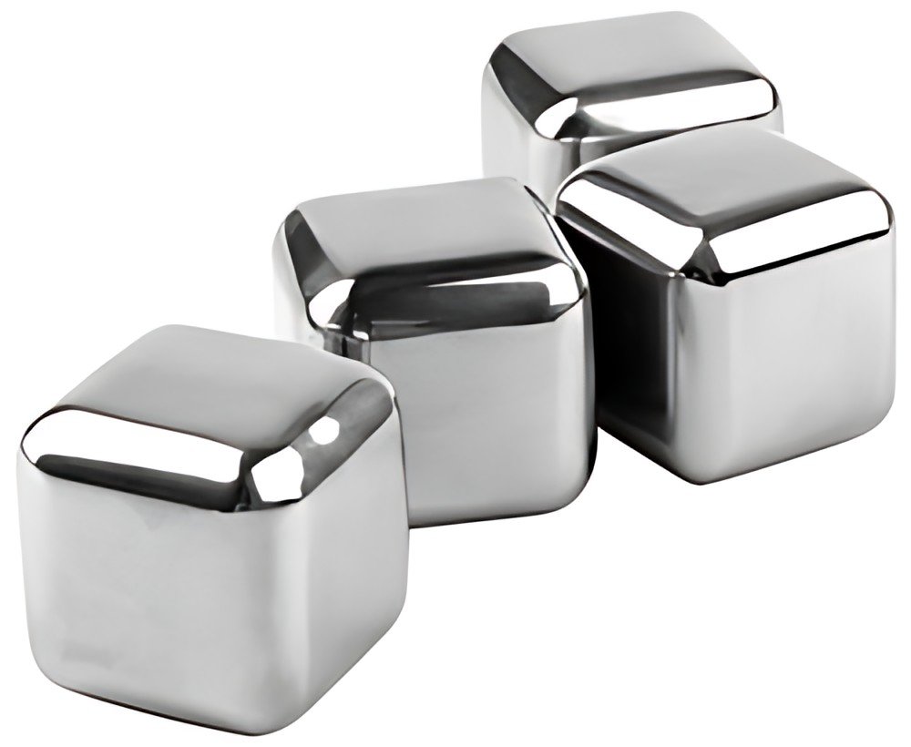 metaltex Set de glaçons réutilisables, en acier inoxydable