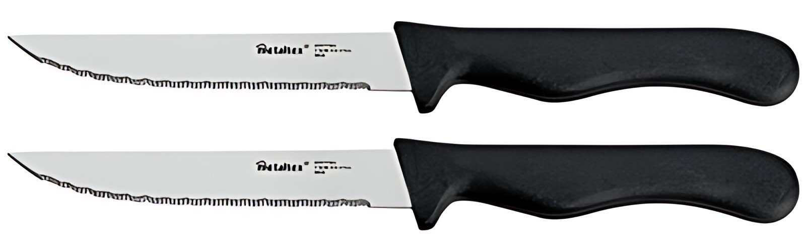 metaltex Couteau à steak/tomates Basic, noir, set de 2