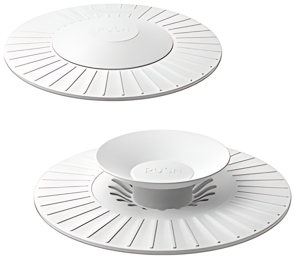 metaltex Bouchon d'évier universel, silicone, blanc