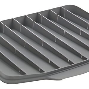 metaltex Tapis d'égouttage Gravity-Duo, caoutchouc, gris