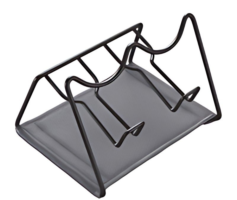 metaltex Égouttoir Sodatex 2 LAVA, noir mat