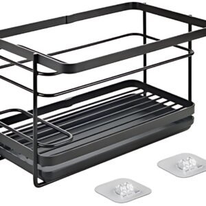 metaltex Rangemment pour évier U-Fix Tokyo LAVA, noir mat