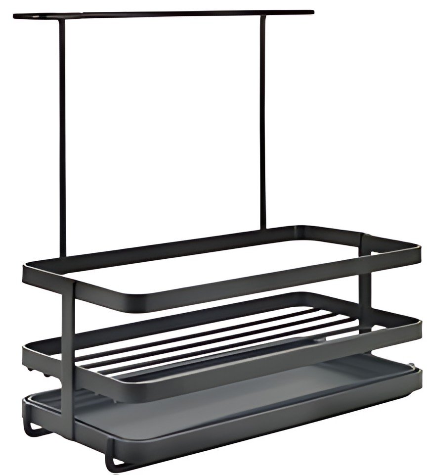 metaltex Rangemment pour évier Tokyo LAVA, noir mat