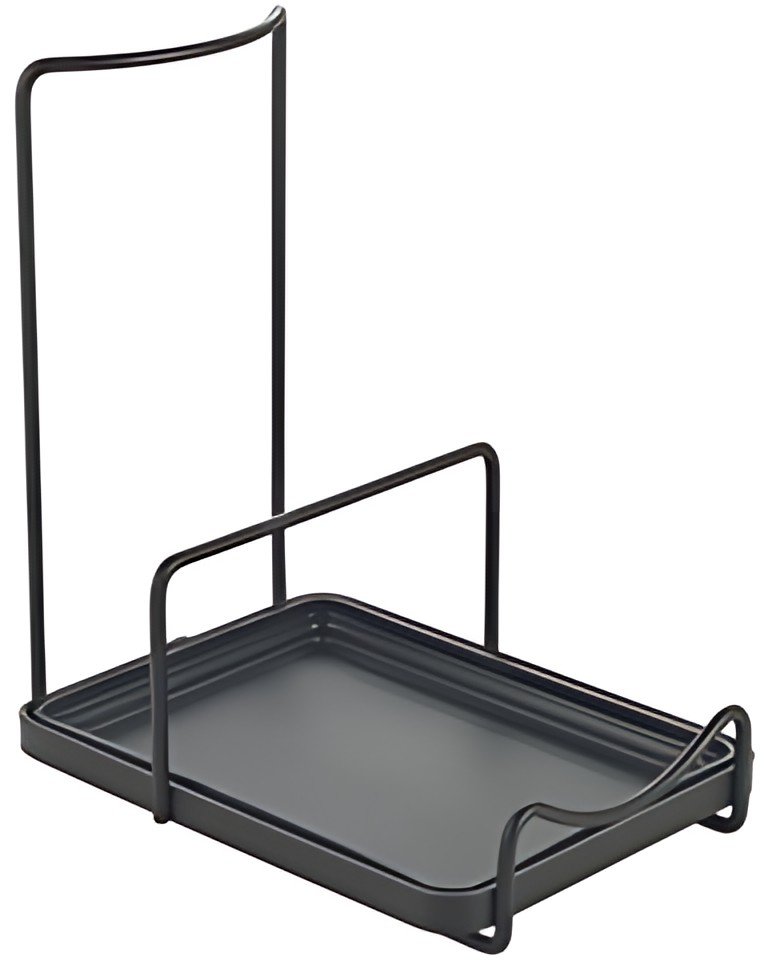 metaltex Support pour couvercle et cuillère Tokyo LAVA, noir