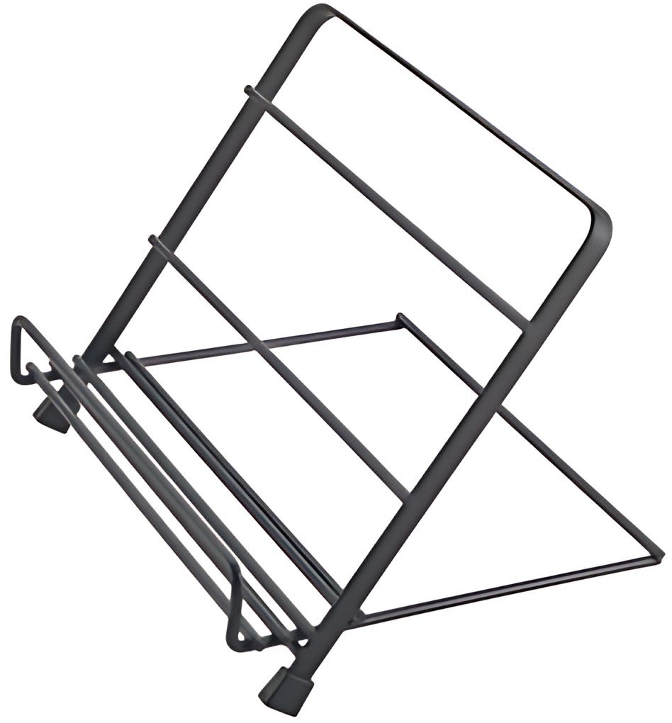 metaltex Support pour livre de recettes Tokyo LAVA, noir mat