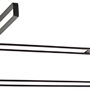 metaltex Porte-rouleau de cuisine Easy-Roll LAVA, noir mat