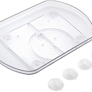 metaltex Plateau tournant Loop, plastique, transparent