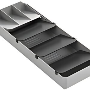 metaltex Range-couverts Uni-Fit, plastique, gris