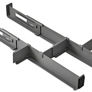 metaltex Organiseur de tiroir Multi-Fit, ABS, gris