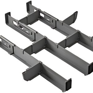 metaltex Organiseur de tiroir Multi-Fit Plus, ABS, gris