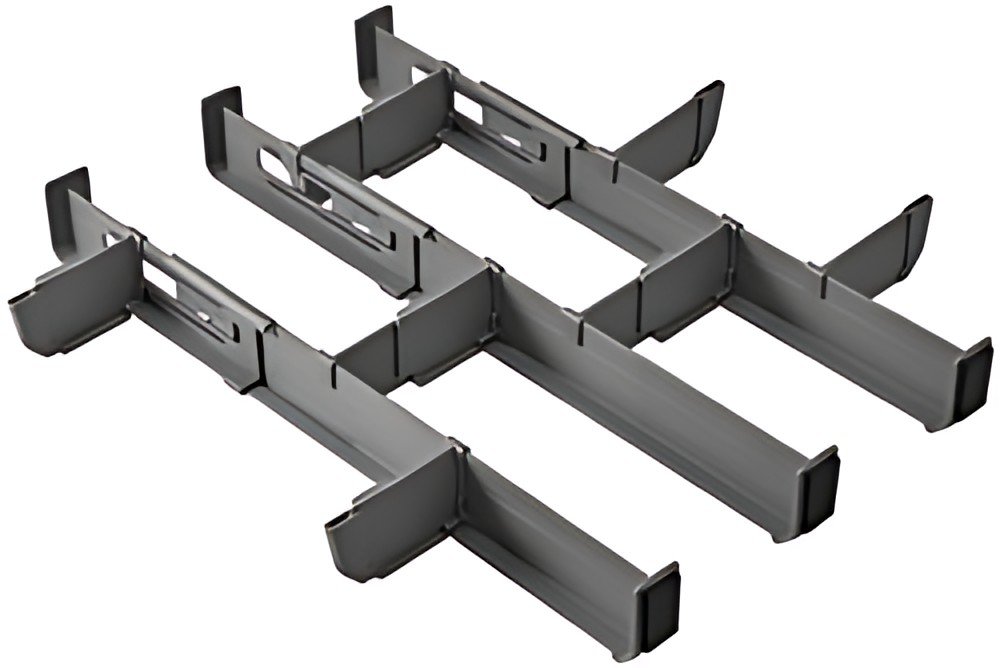 metaltex Organiseur de tiroir Multi-Fit Plus, ABS, gris