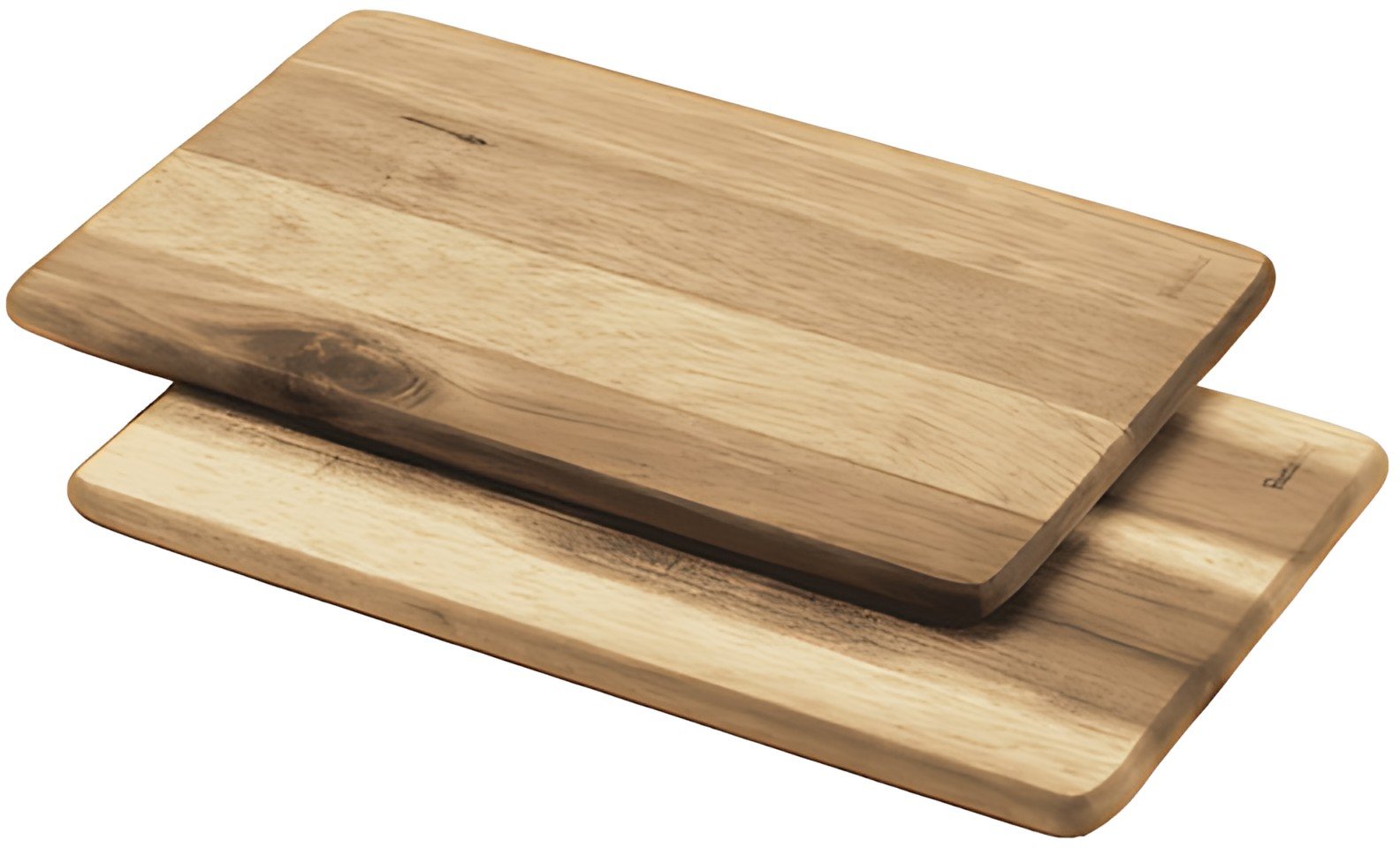 metaltex Planchette, bois d'acacia, rectangulaire, set de 2