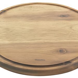 metaltex Planche à découper, diamètre: 240 mm, bois d'acacia