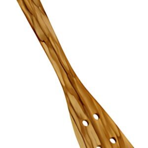metaltex Spatule perforée, longueur: 300 mm, bois d'olivier