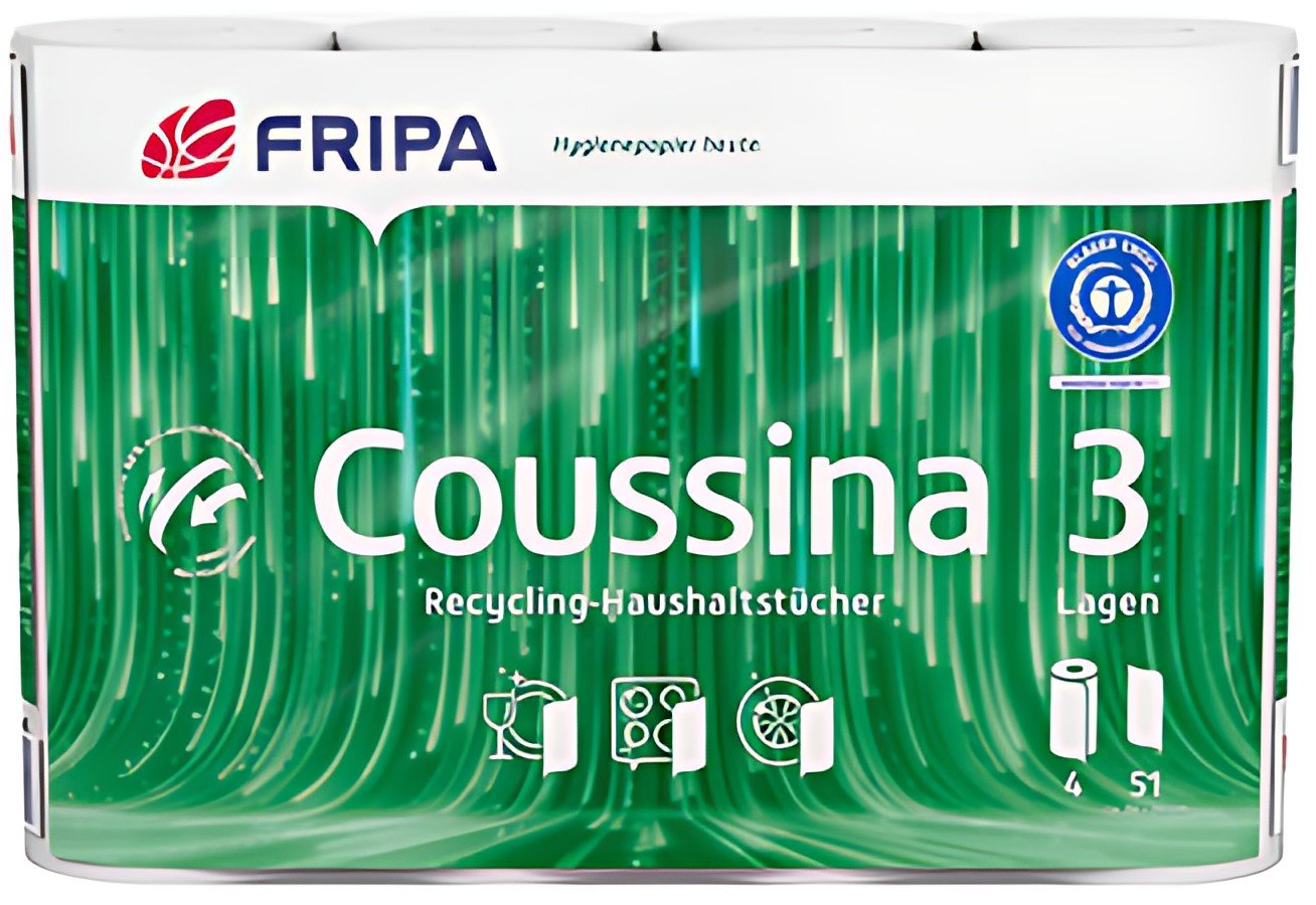 Fripa Rouleau d'essuie-tout Coussina, 3 couches, blanc
