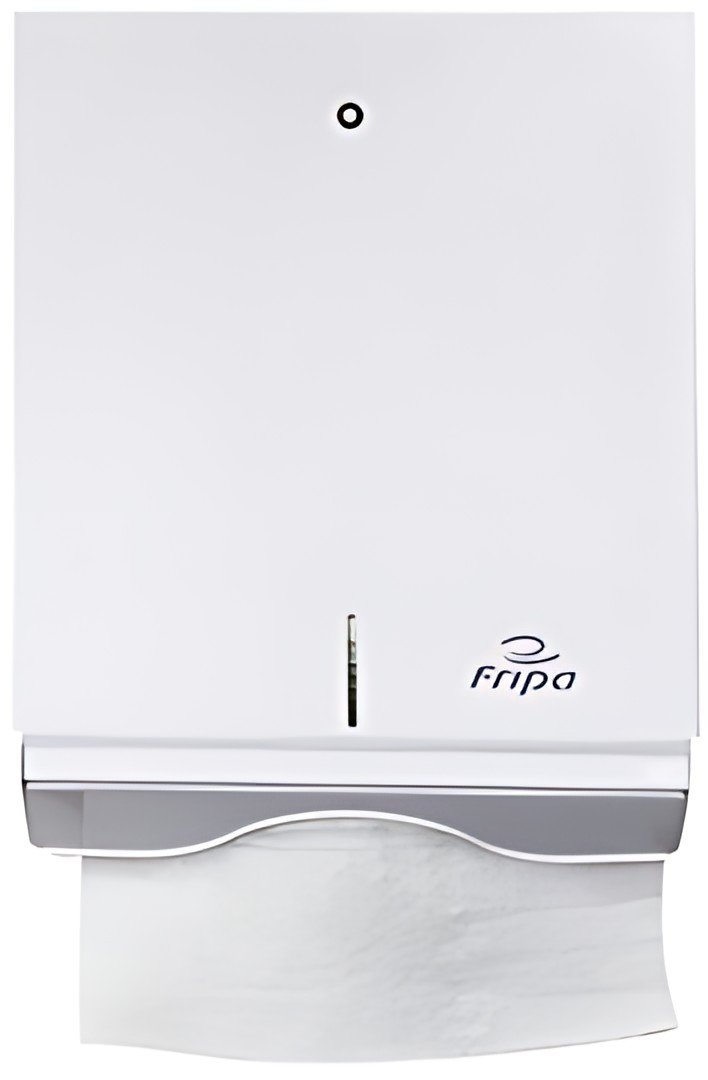 Fripa Distributeur d'essuie-mains pliés, métal, grand, blanc