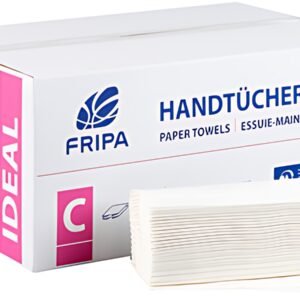 Fripa Essuie-mains IDEAL, 250 x 500 mm, pli-C, extra blanc