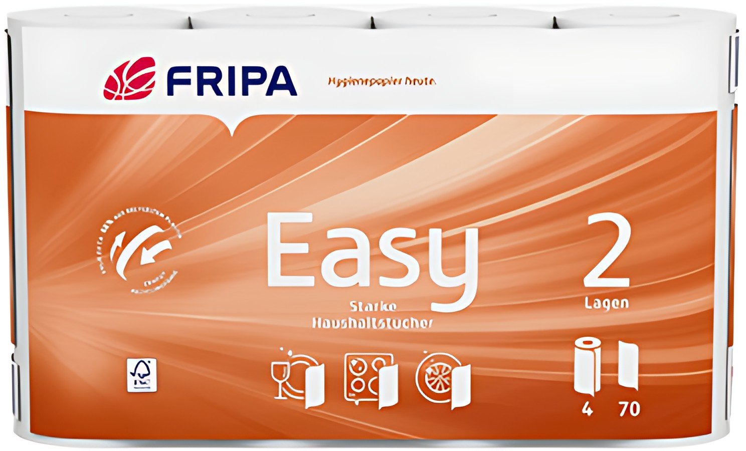 Fripa Rouleau d'essuie-tout Easy, 2 couches, ultra blanc