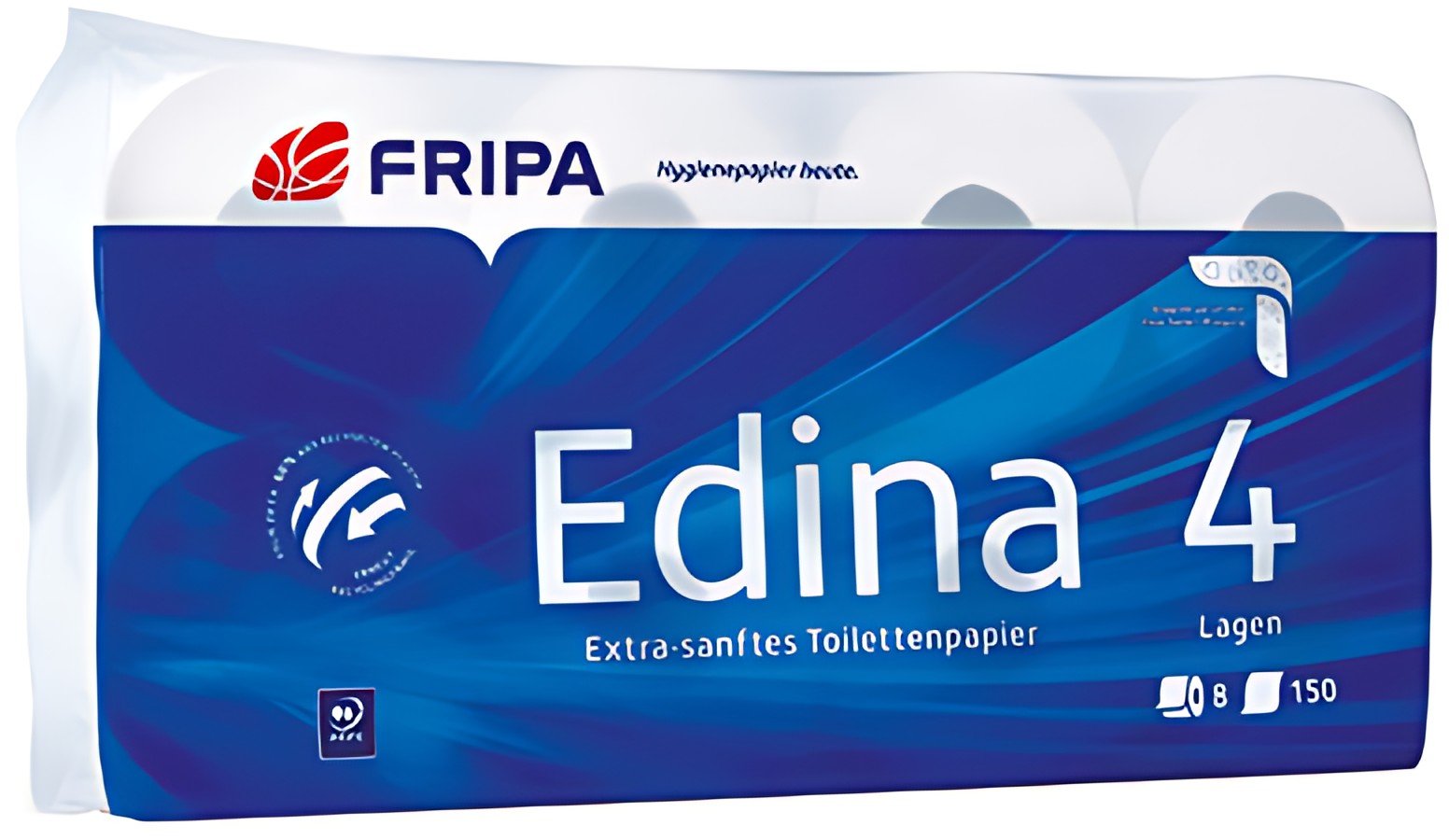 Fripa Papier toilette Edina, 4 couches, extra blanc