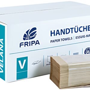 Fripa Essuie-mains VELANA, 250 x 230 mm, pli en V, marron
