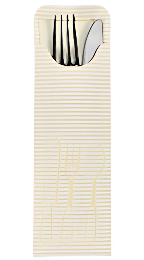 PAPSTAR Pochette de serviette, crème