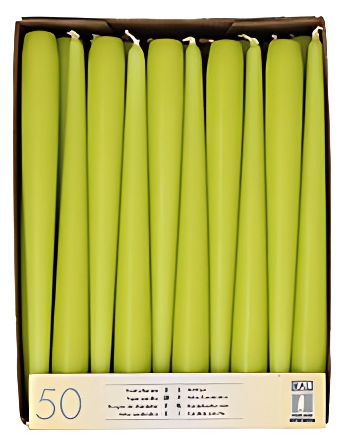 STARPAK Bougie de chandelier, 22 mm, pack de 50, vert citron