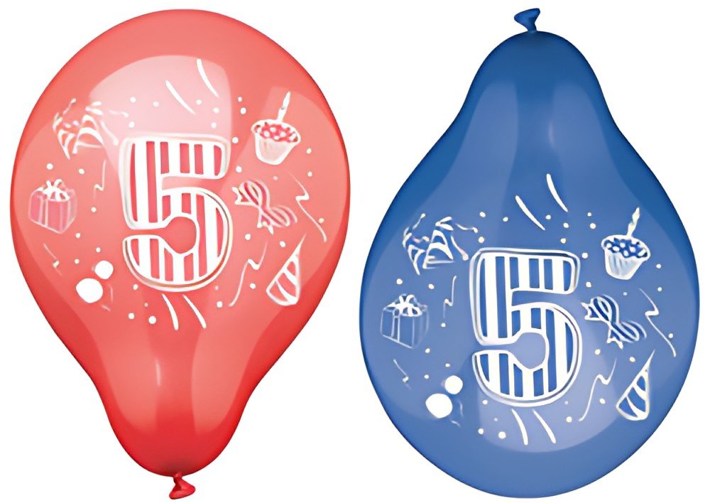 PAPSTAR Ballon de baudruche "2", rond, assorti
