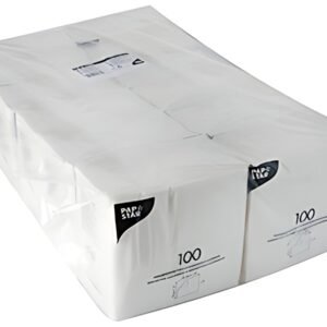 PAPSTAR Serviette, 330 x 330 mm, 1 couche, blanc