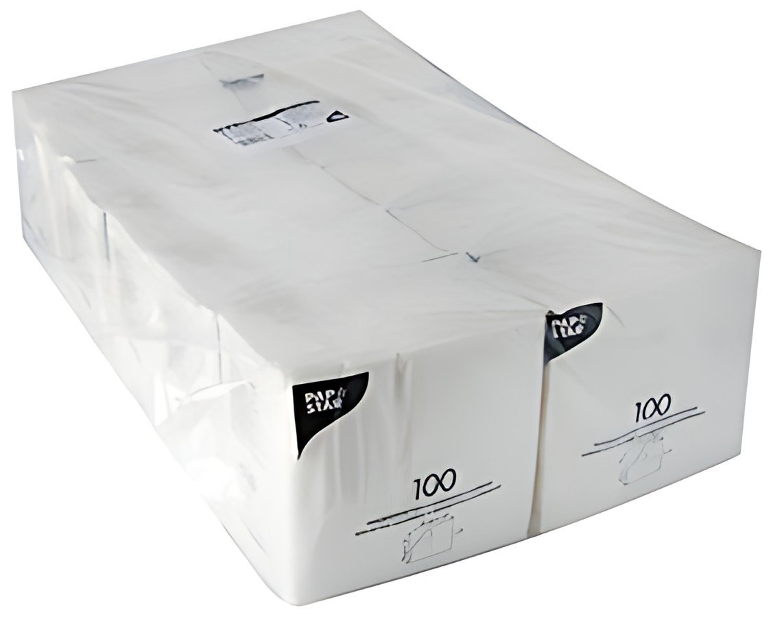 PAPSTAR Serviette, 330 x 330 mm, 1 couche, blanc