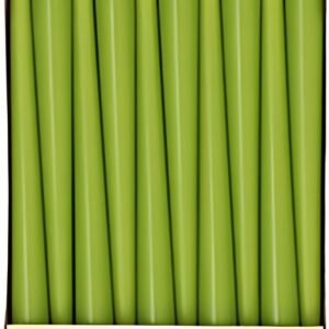 STARPAK Bougie de chandelier, 22 mm, pack de 50, vert olive