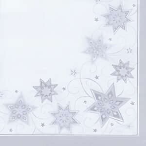 PAPSTAR Serviette à motif de Noël "Just Stars", blanc