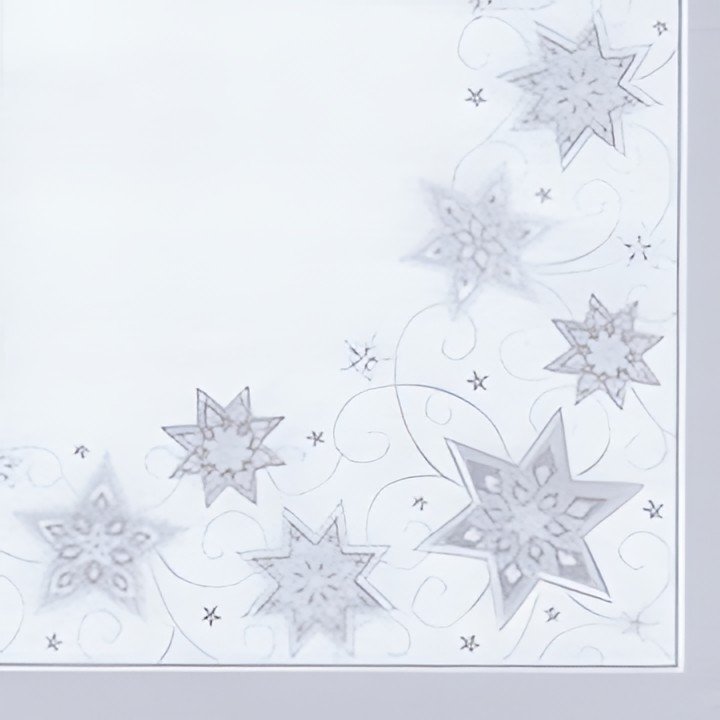 PAPSTAR Serviette à motif de Noël "Just Stars", blanc