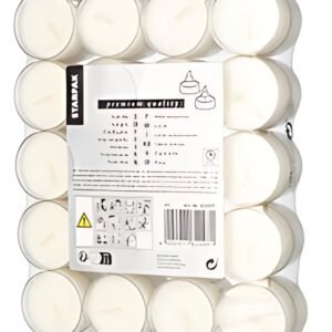 STARPAK Bougie chauffe-plat, diamètre: 38 mm, blanc