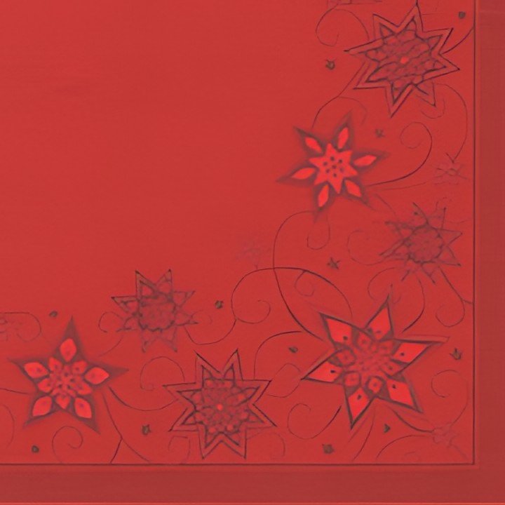 PAPSTAR Serviette à motif de Noël "Just Stars", rouge