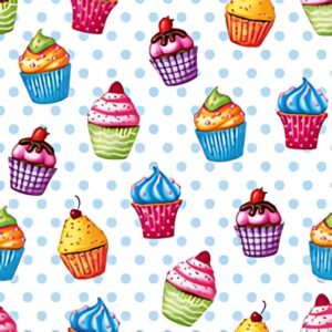 PAPSTAR Serviettes à motif "Cupcakes", 330 x 330 mm