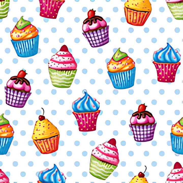 PAPSTAR Serviettes à motif "Cupcakes", 330 x 330 mm