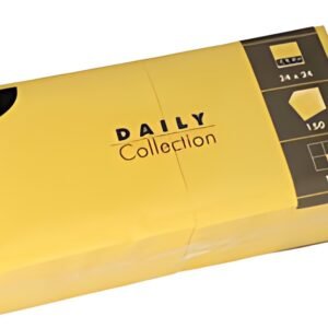 PAPSTAR Serviette cocktail, 240 x 240 mm, 3 couches, jaune