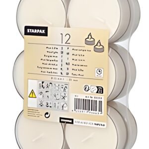 STARPAK Bougies chauffe-plat Maxi, diamètre: 57 mm, blanc