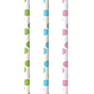 PAPSTAR Paille en papier "Dots", 200 mm, assorti