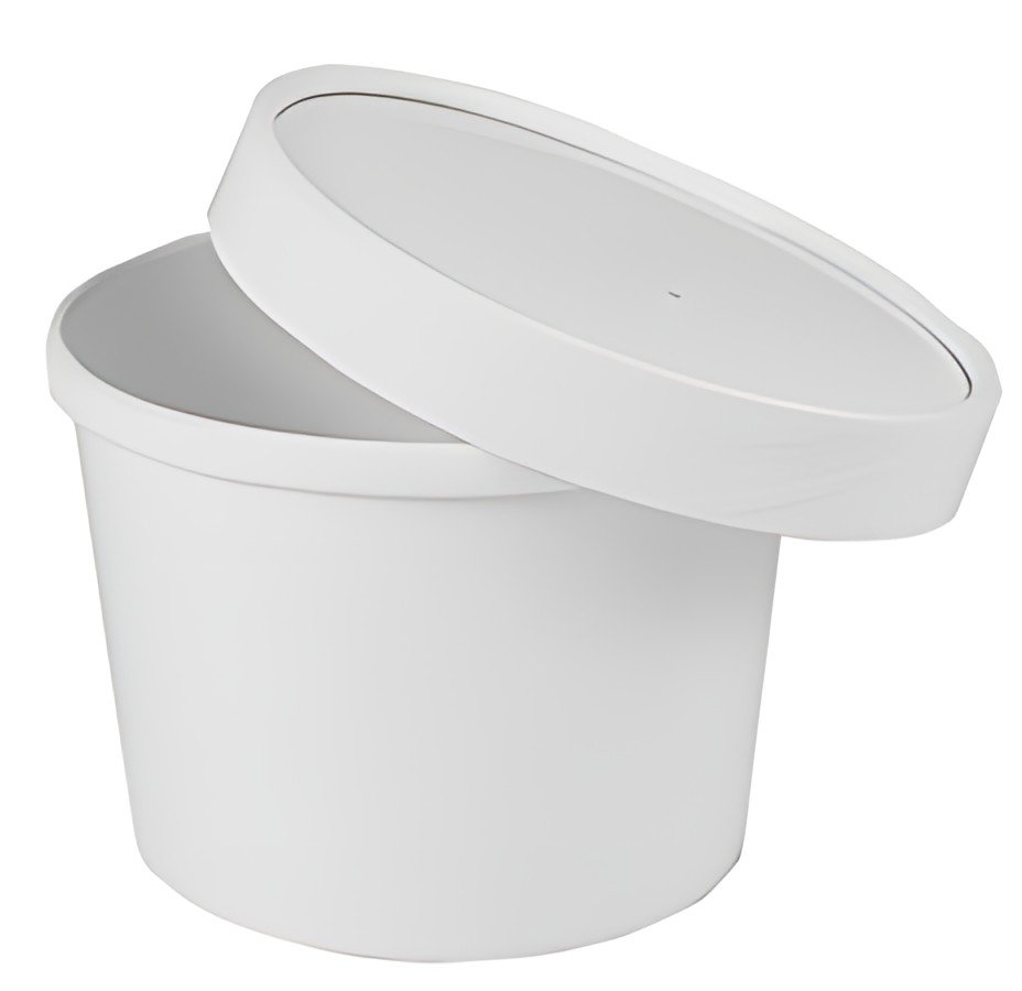 STARPAK Bol à soupe rond "To Go", 770 ml, blanc