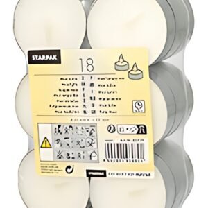 STARPAK Bougie chauffe-plat Maxi, diamètre: 57 mm, blanc