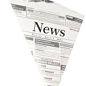 PAPSTAR Cornet "Newsprint", 270 x 190 x 190 mm