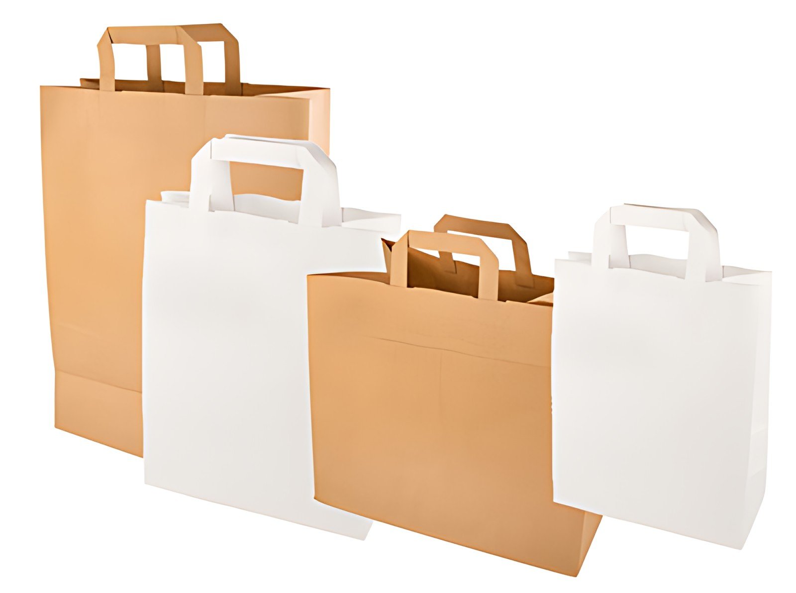 PAPSTAR Sac en papier, 320 x 170 x 270 mm, blanc